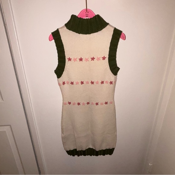 Danielle Guizio Green and White Floral Dress - Picture 4 of 7